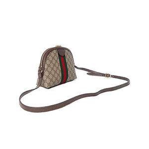 Gucci Ebony Ophidia Brown Canvas Shoulder Beige Bag GG Supreme